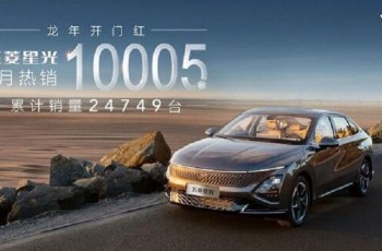 五菱星光新年开门红1月热销10005台！